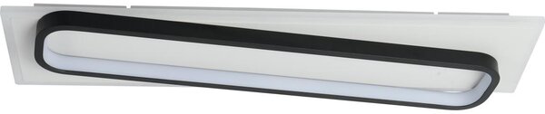 Brilagi - Plafoniera LED dimmerabile OUTLINE LED/52W/230V 15x60 cm bianco/nero + telecomando
