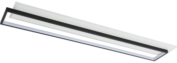 Brilagi - Plafoniera dimmerabile a LED OUTLINE LED/90W/230V 18x100 cm bianco/nero + telecomando