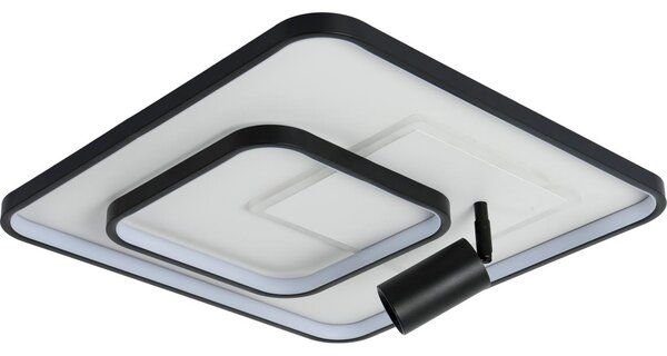 Brilagi - Plafoniera LED dimmerabile UNITY LED/75W/230V + 1x GU10/3W bianco/nero + telecomando