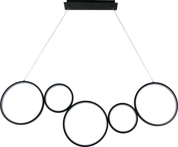 Brilagi - Lampada a sospensione con cavo ECHO LED/60W/230V 4000K 100 cm nera