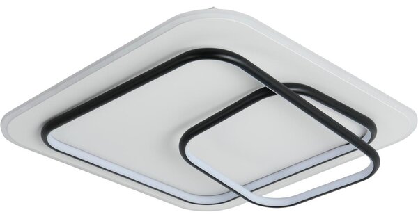 Brilagi - Plafoniera a LED dimmerabile IRIS LED/81W/230V 50x50 cm bianco/nero + telecomando