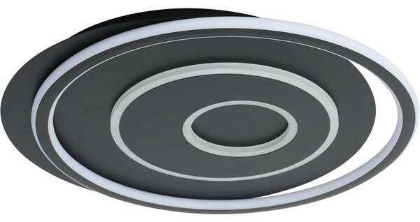 Brilagi - Plafoniera LED dimmerabile IRIS LED/83W/230V 46x50 cm nera + telecomando