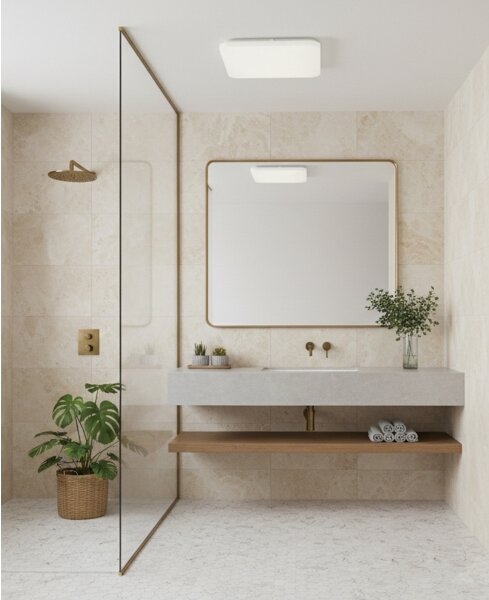 Top Light - Lampada da soffitto LED per bagno DUNAJ LED/18W/230V 3000/4000/6500K IP44 bianca