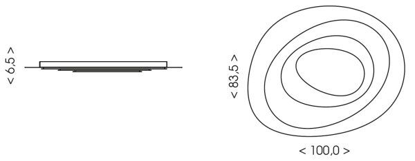 Brilagi - Plafoniera LED dimmerabile MODERN MAXI LED/105W/230V 83,5x1000 cm+ DO