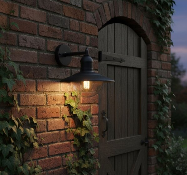 Top Light - Lampada da parete per esterni VERONA 1xE27/12W/230V IP44 nero