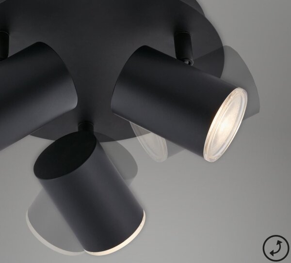 Briloner 10476229 - Luce Spot da bagno 3xGU10/5W/230V IP44 nero