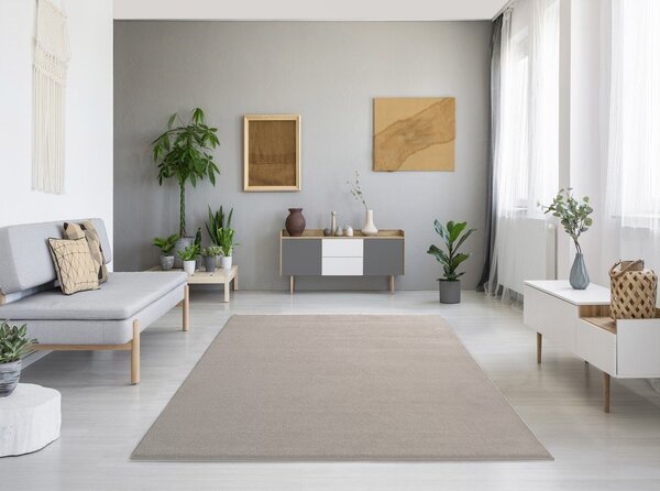 Tappeto beige-grigio 60x120 cm Montana Liso - Universal