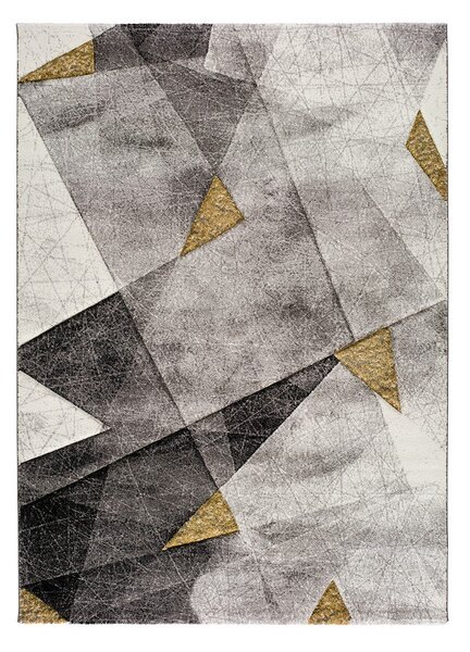 Tappeto grigio e giallo , 160 x 230 cm Bianca Grey - Universal