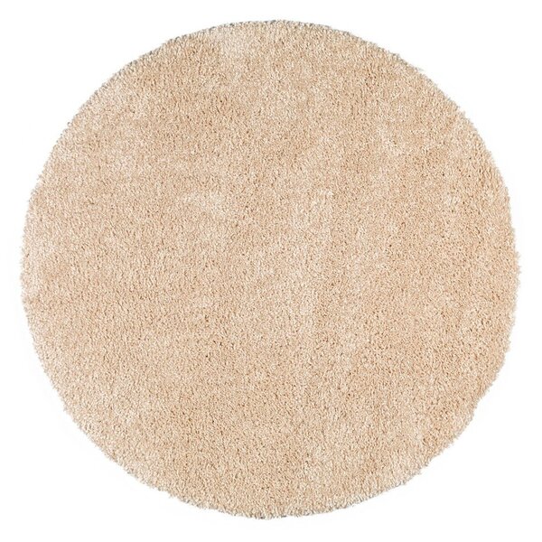 Tappeto beige chiaro , ø 100 cm Aqua Liso - Universal