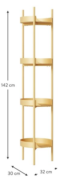 Scaffale slim in metallo Taru