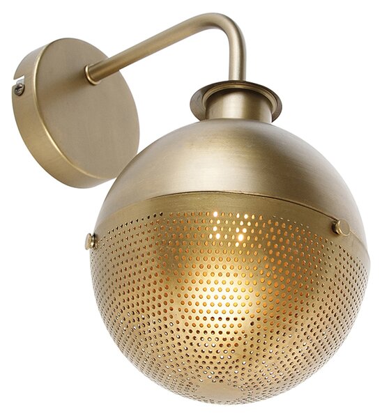 Industriële wandlamp brons - Haicha