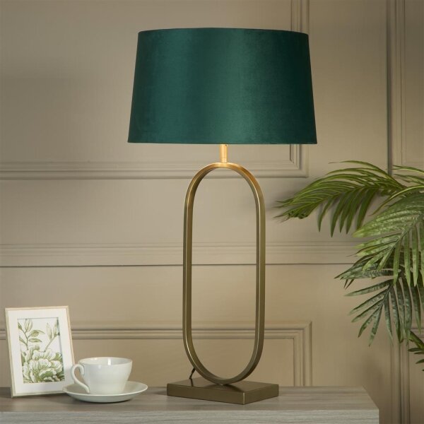 Searchlight EU94102EM - Lampada da tavolo MODISH 1xE27/60W/230V verde