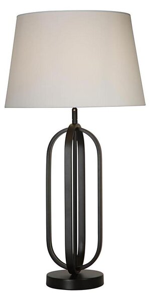 Searchlight EU91101WH - Lampada da tavolo CHIC 1xE27/60W/230V bianca