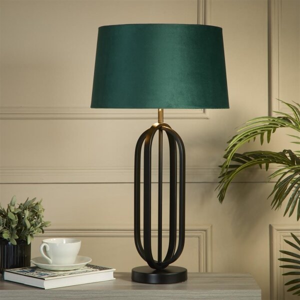 Searchlight EU91101EM - Lampada da tavolo CHIC 1xE27/60W/230V verde