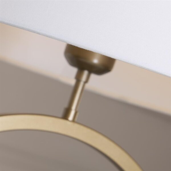 Searchlight EU93102WH - Lampada da tavolo ELEGANT 1xE27/60W/230V bianca