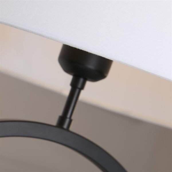 Searchlight EU93101WH - Lampada da tavolo ELEGANT 1xE27/60W/230V bianca