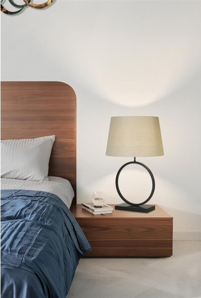 Searchlight EU93101NA - Lampada da tavolo ELEGANT 1xE27/60W/230V colore crema