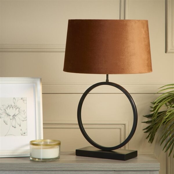 Searchlight EU93101OR - Lampada da tavolo ELEGANT 1xE27/60W/230V arancione