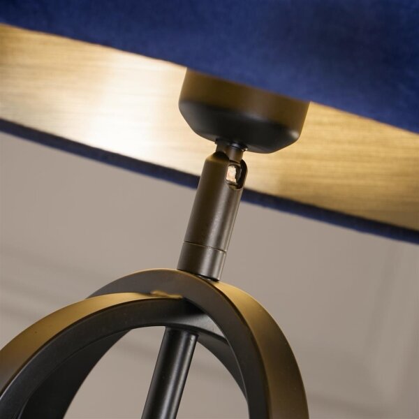 Searchlight EU91101AZ - Lampada da tavolo CHIC 1xE27/60W/230V blu