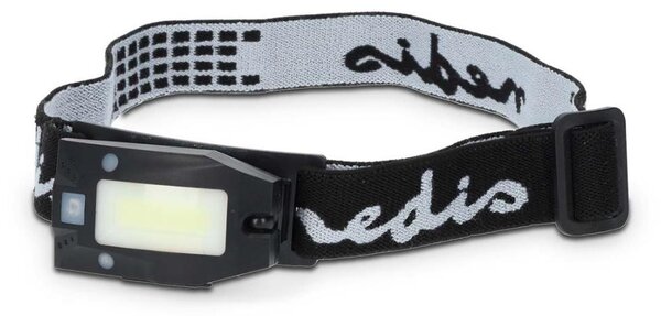 Nedis LHLR05WBK - Lampada frontale a LED dimmerabile ricaricabile con sensore LED/5V 500 mAh IPX4 nera