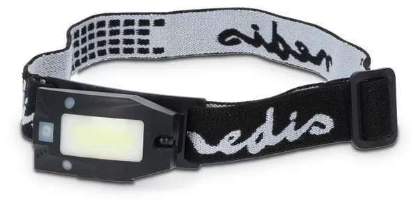 Nedis LHLR05WBK - Lampada frontale a LED dimmerabile ricaricabile con sensore LED/5V 500 mAh IPX4 nera