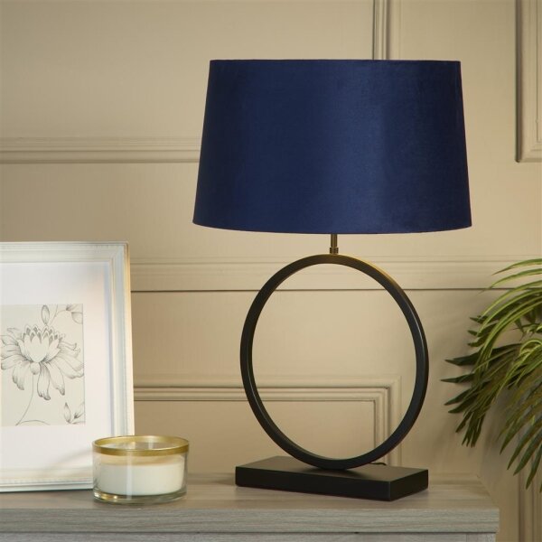Searchlight EU93101AZ - Lampada da tavolo ELEGANT 1xE27/60W/230V blu