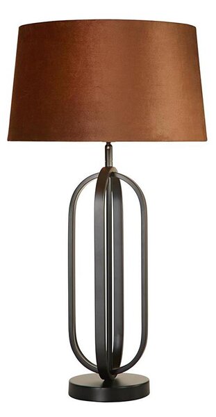 Searchlight EU91101OR - Lampada da tavolo CHIC 1xE27/60W/230V arancione
