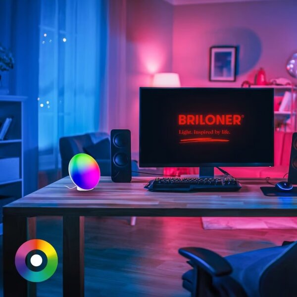 Brilo - Lampada da tavolo LED RGBIC dimmerabile TARA LED/6W/230V 3000-6500K bianca + telecomando