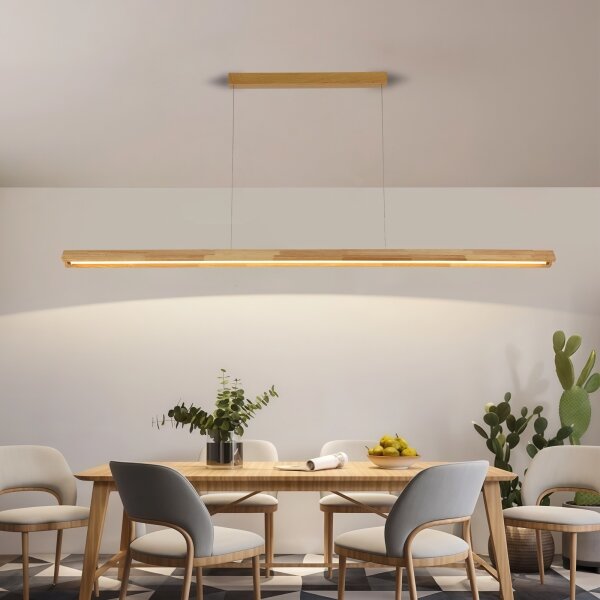 Brilagi - Lampada a sospensione LED su cavo UMEA WOOD LED/40W/230V 150 cm legno