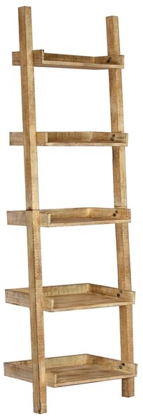 Ladder Shelf Brown 75x37x205 cm solido Mango Legno