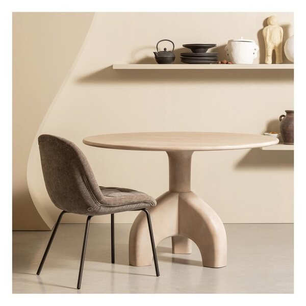 Sedie da pranzo in set grigie in velluto 2 pz Crate – WOOOD