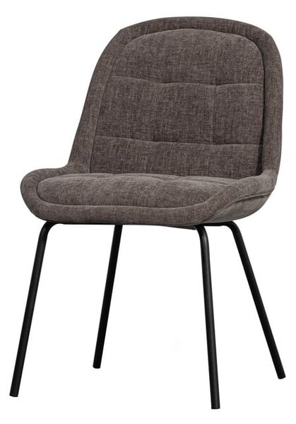 Sedie da pranzo in set grigie in velluto 2 pz Crate – WOOOD