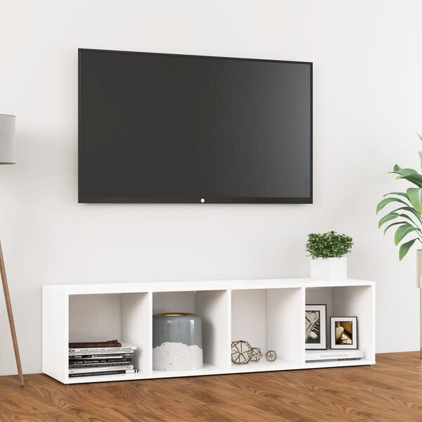 VidaXL Mobile Porta TV Bianco 102x37,5x52,5 cm in Truciolato