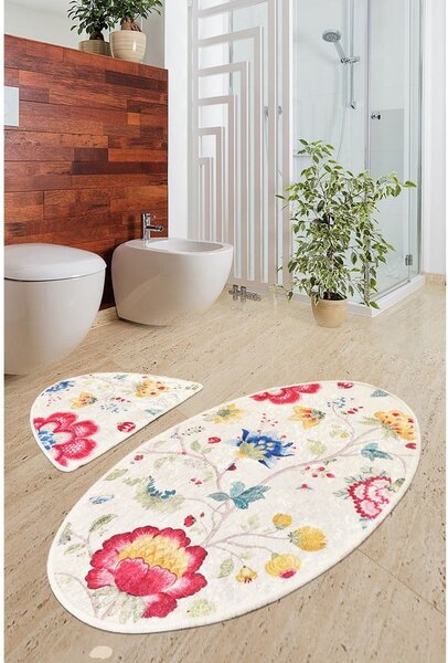 Tappetini da bagno marrone chiaro in set di 2 pezzi 60x100 cm Arya - Foutastic