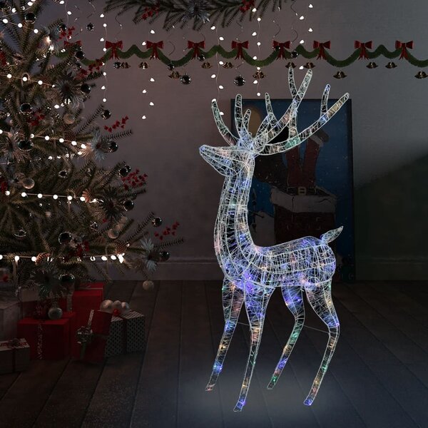 Renne di Natale XXL in Acrilico 250 LED 2 pz 180 cm Colorata