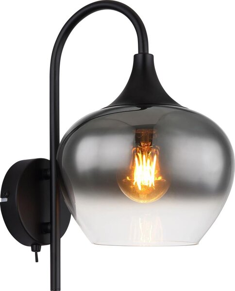 Globo 15548W - Applique MAXY 1xE27/40W/230V nero