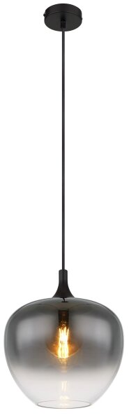 Globo 15548H1 - Lampadario a sospensione con filo MAXY 1xE27/60W/230V nero