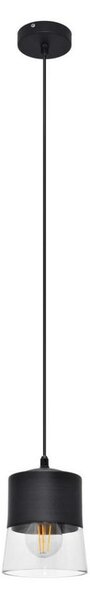 Lampadario a sospensione con filo FERGIE 1xE27/15W/230V nero