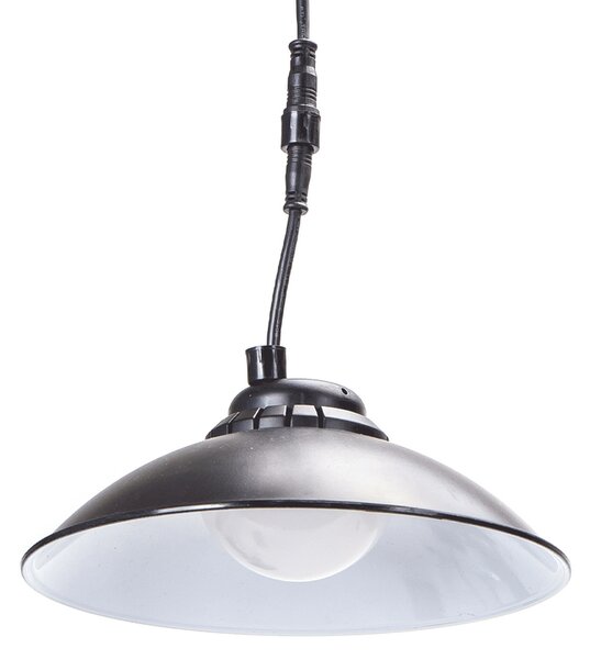 Applique pendente Led da soffitto 4W Nero con pannello solare e sensore crepuscolare IP65 Dimmerabile temperatura colore regolabile con telecomando Aigostar