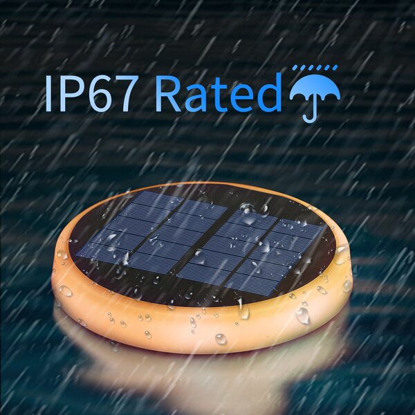 Faretto segnapassi Led 0,6W Bianco e Nero con pannello solare IP65 RGB con sensore crepuscolare Aigostar
