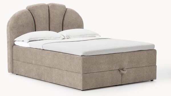 Letto boxspring con vano contenitore Romia