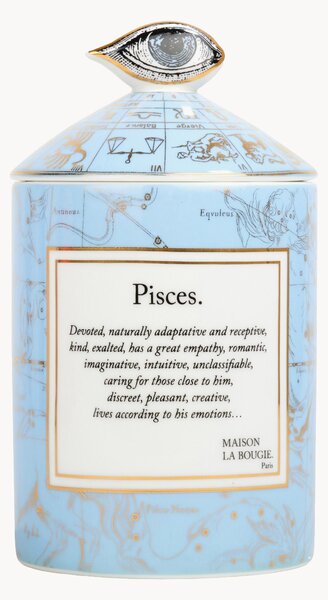 Candela profumata fatta a mano Pisces (monoi & sale marino)