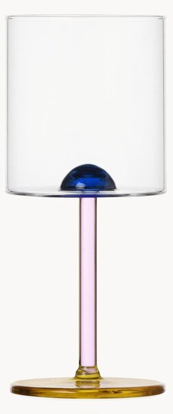 Bicchiere in vetro borosilicato vino fatto a mano Dot