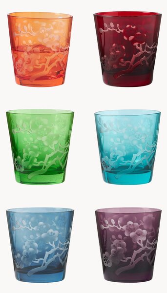 Set di 6 bicchieri Blossom