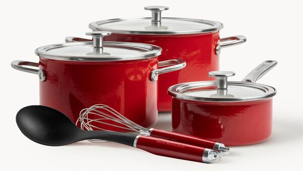 Batteria di pentole da cucina KitchenAid, set da 8