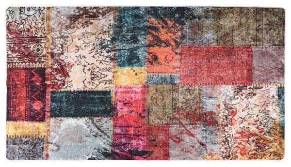 Tappeto Lavabile Patchwork 190x300 cm Multicolore Antiscivolo