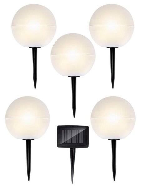 SET 5x Lampada LED solare LED/3,2V multicolore