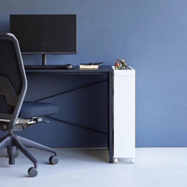 Carrello portaoggetti bianco in metallo 59x70x16 cm Tower – YAMAZAKI