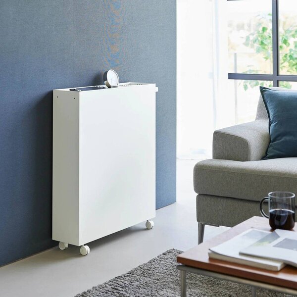 Carrello portaoggetti bianco in metallo 59x70x16 cm Tower – YAMAZAKI