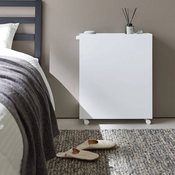 Carrello portaoggetti bianco in metallo 59x70x16 cm Tower – YAMAZAKI